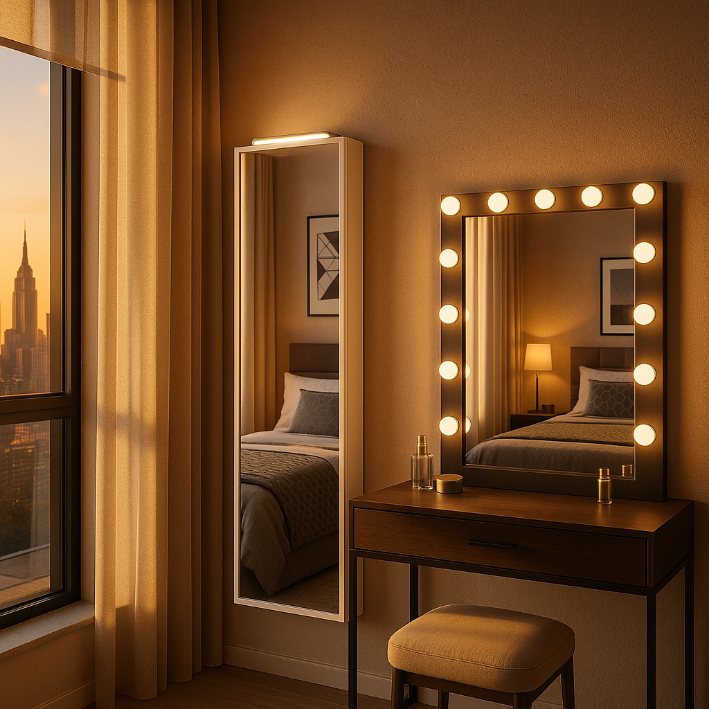 Luxurious Mirror Jewelry Armoire