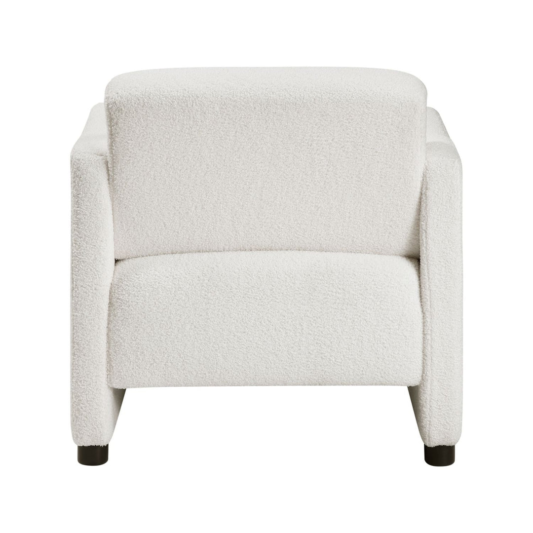 Luxury Beige Boucle Accent Chair