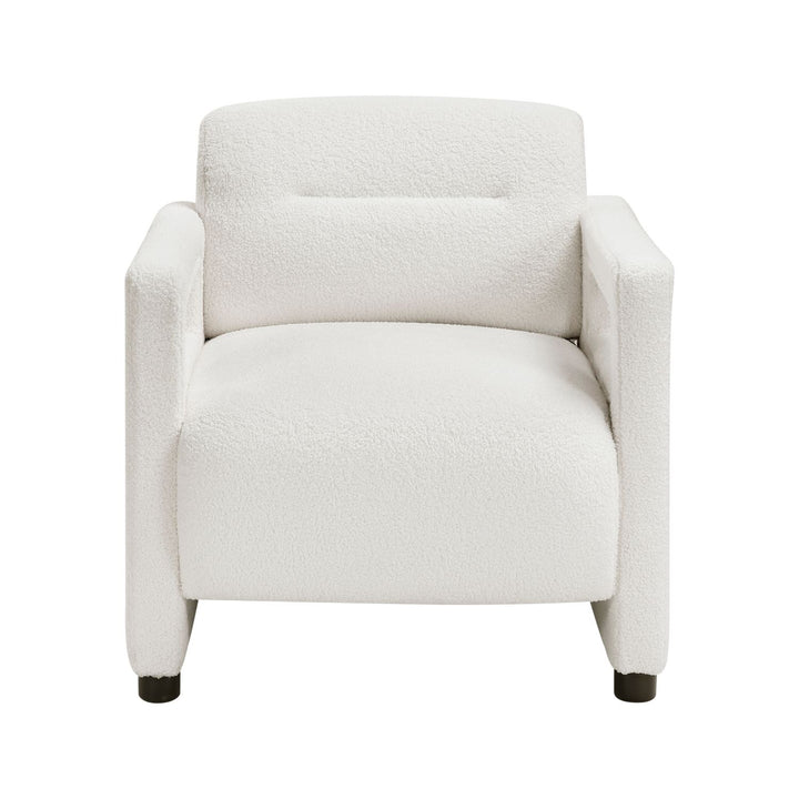 Luxury Beige Boucle Accent Chair