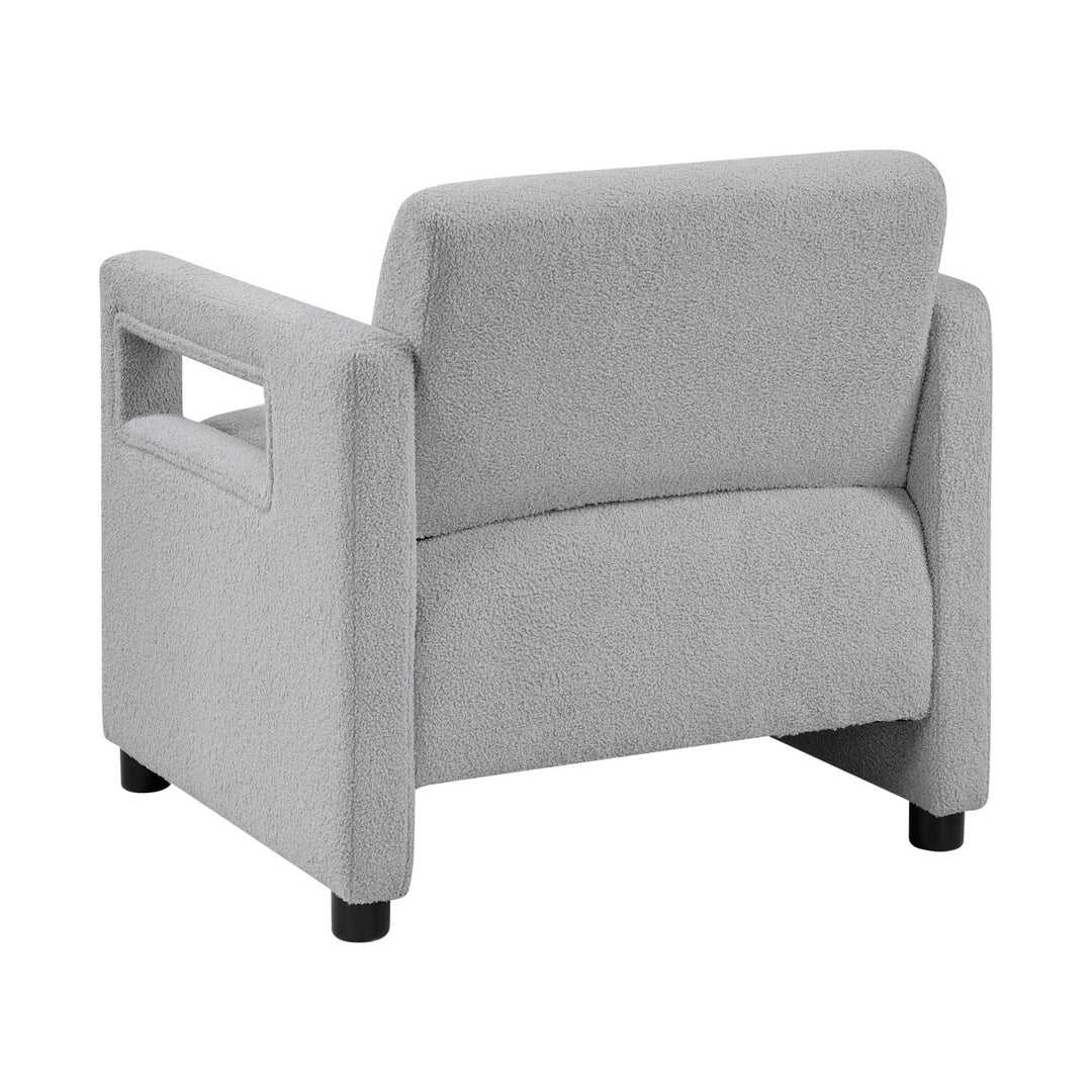 Luxury Gray Boucle Accent Chair 14