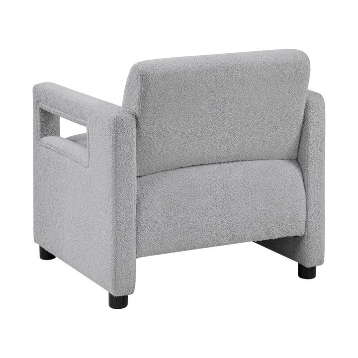 Luxury Gray Boucle Accent Chair 14