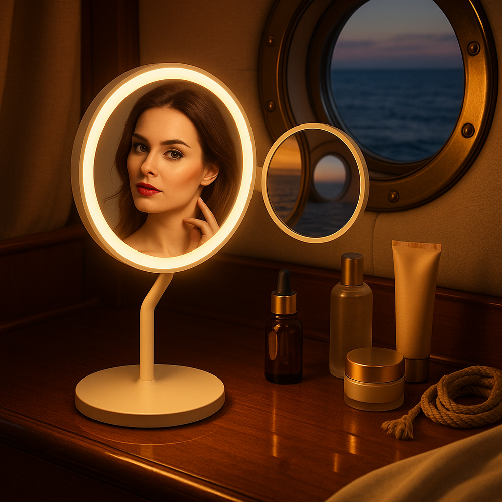 Magnifying LED Vanity Mirror