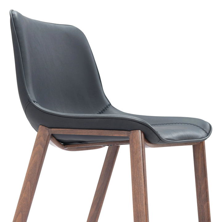 Magnus Barstool Black & Walnut