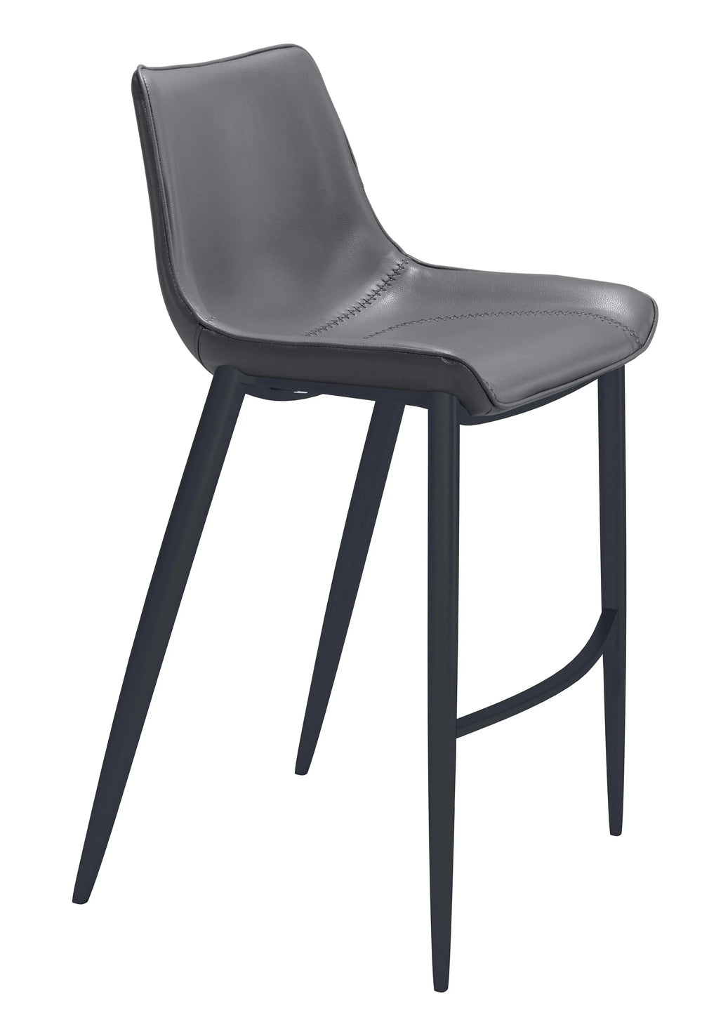 Magnus Barstool Dark Gray & Black