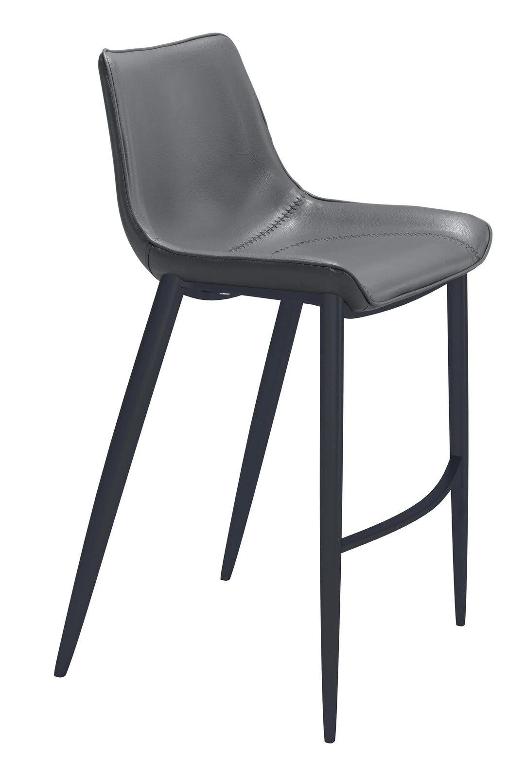 Magnus Barstool Dark Gray & Black