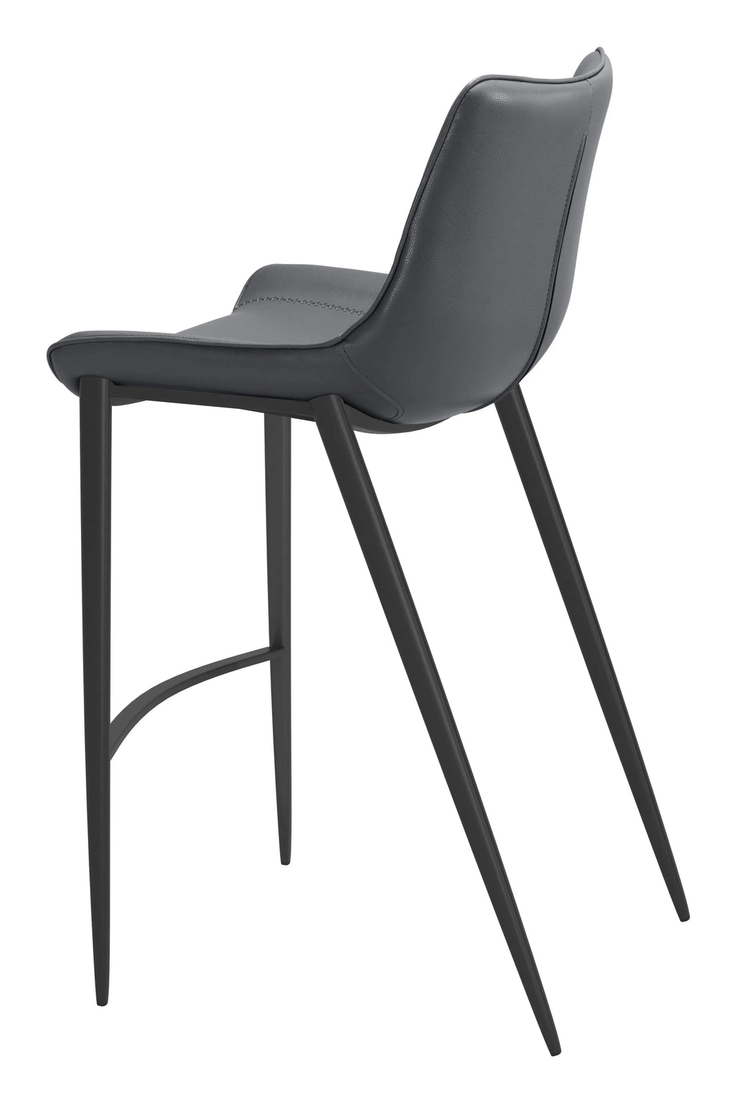 Magnus Barstool Dark Gray & Black