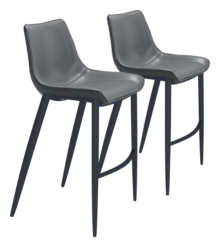 Magnus Barstool Dark Gray & Black