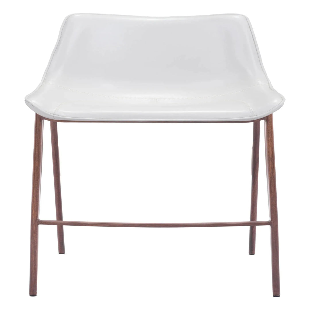 Magnus Barstool White & Walnut