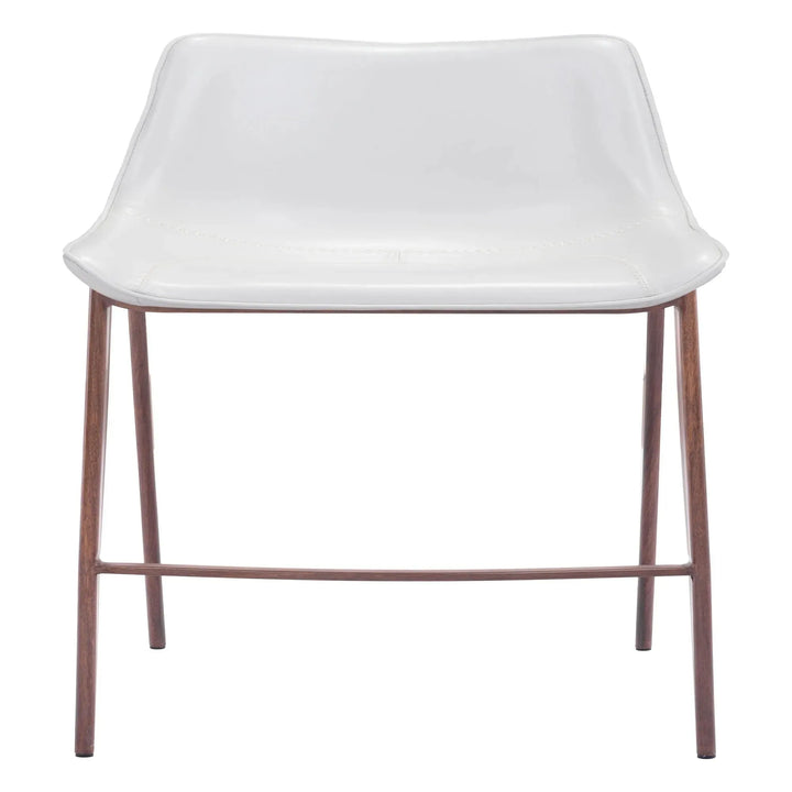 Magnus Barstool White & Walnut