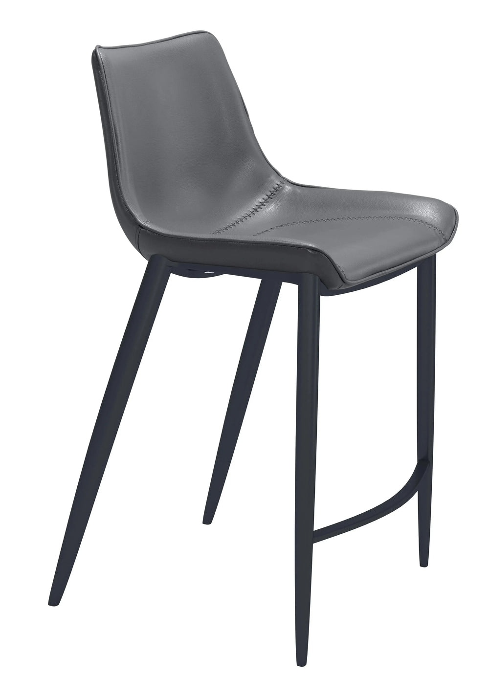 Magnus Counter Stool Dark Gray & Black