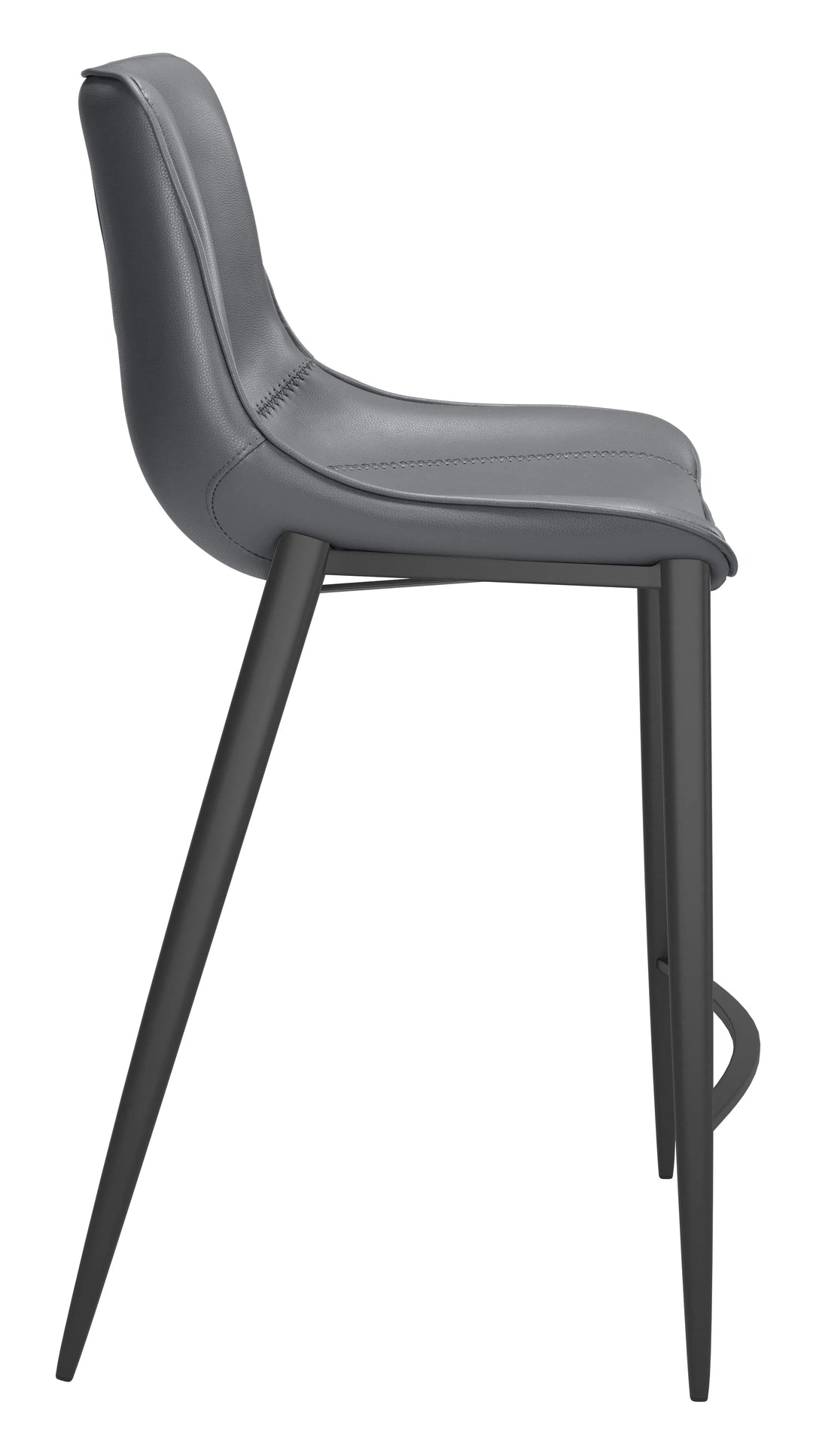 Magnus Counter Stool Dark Gray & Black