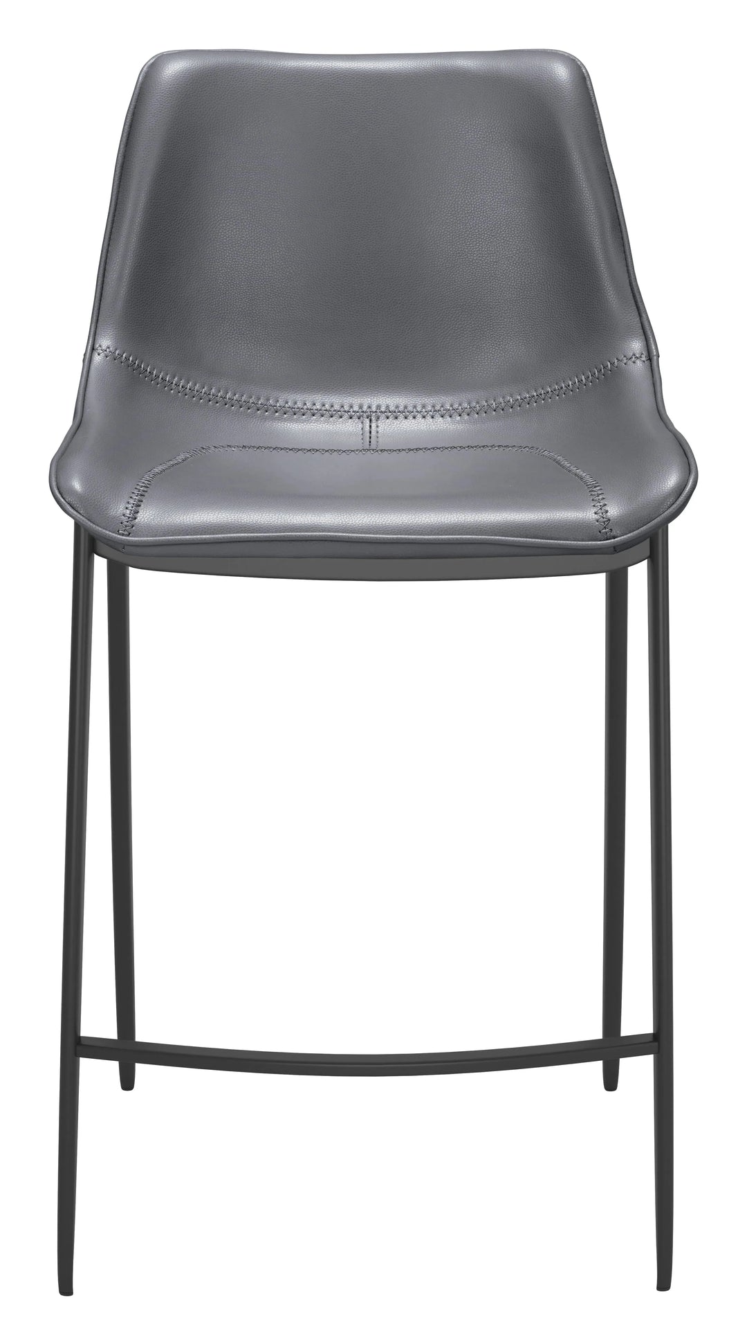 Magnus Counter Stool Dark Gray & Black