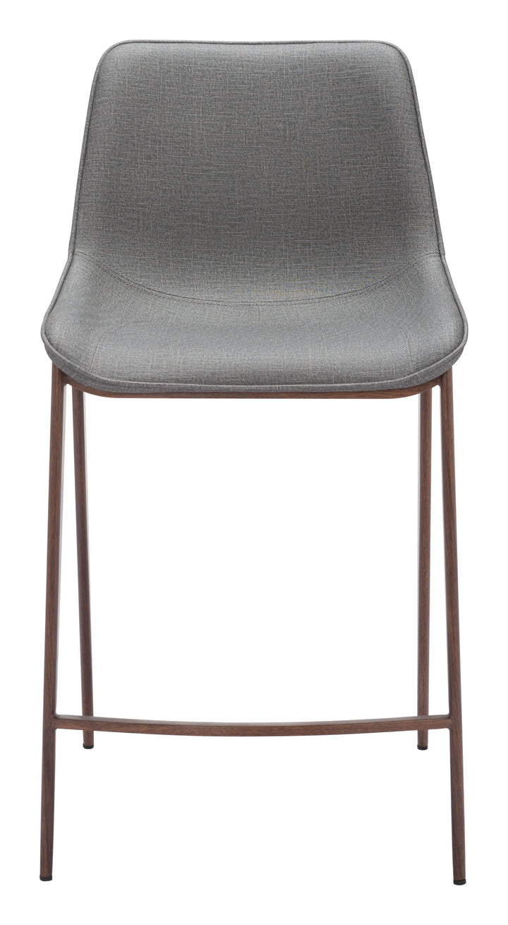 Magnus Counter Stool Slate Gray & Walnut