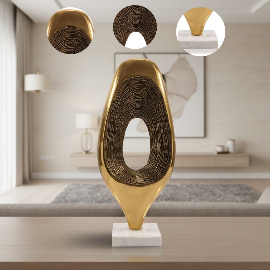 Marble Abstract Tabletop Sculpture