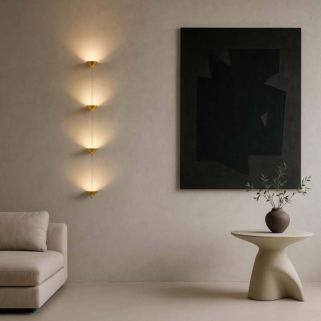 Marble Brass LED Floor Light