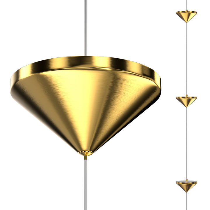 Marble Brass LED Floor Light