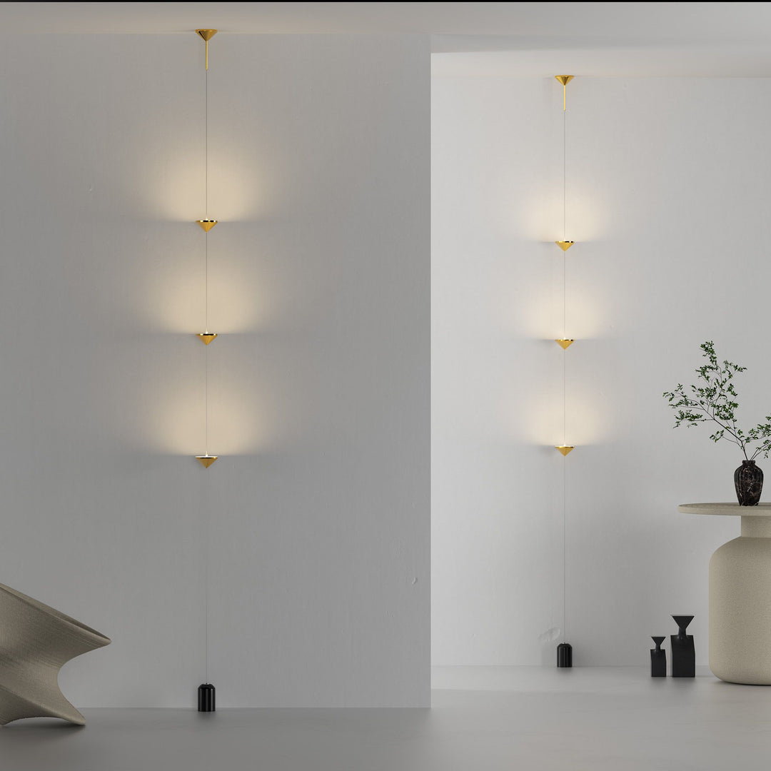 Marble Brass LED Floor Light
