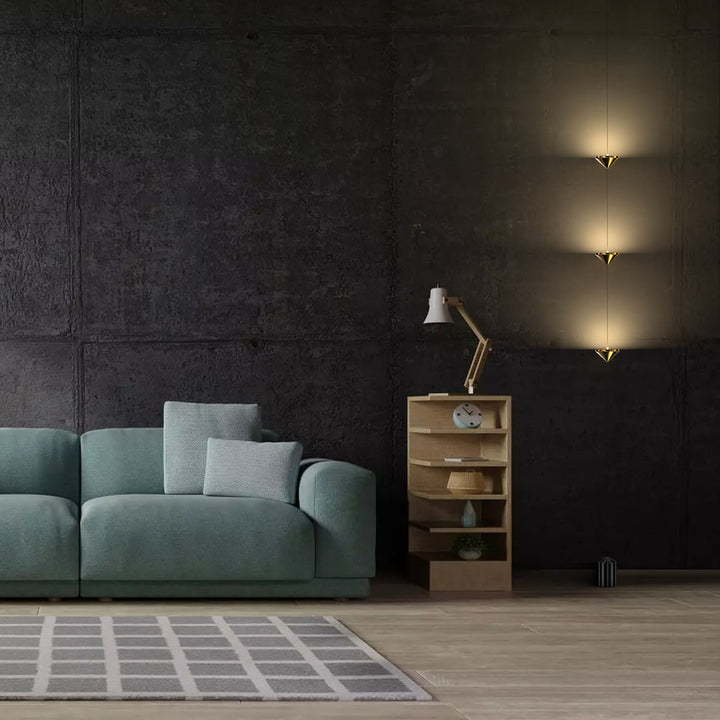 Marble Brass LED Floor Light