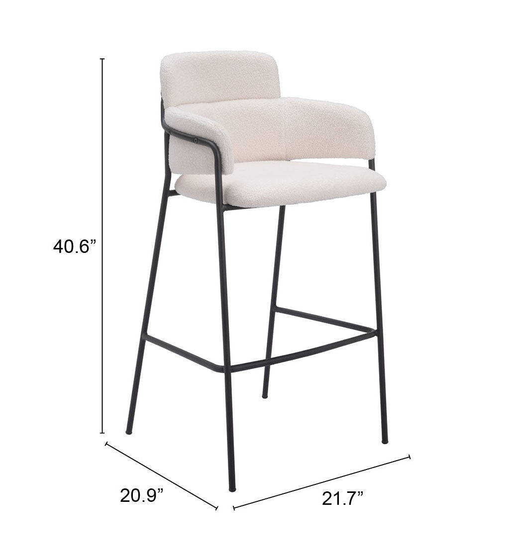 Marcel Barstool Cream