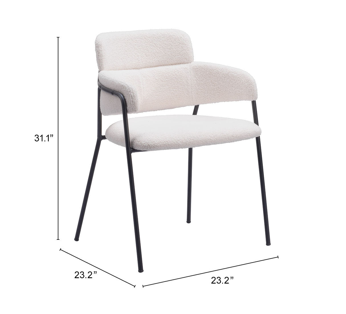 Marcel Dining Chair Cream