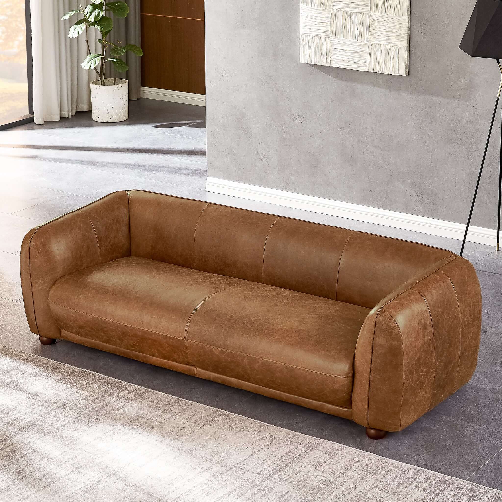 Marlon Luxury Italian Leather Sofa