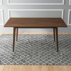 Mary Modern Style Solid Wood Rectangular Dining Kitchen Table 63"