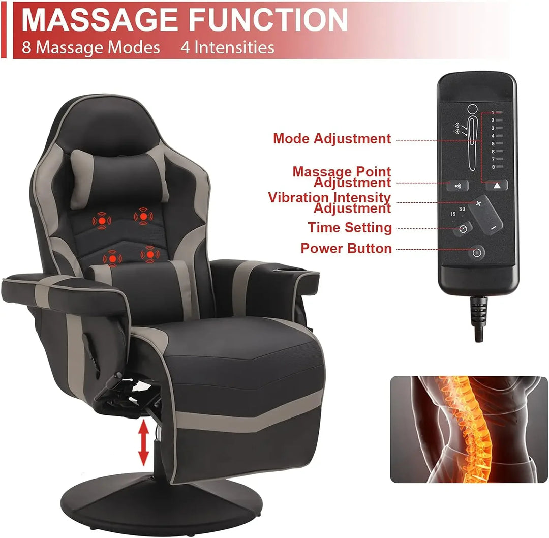 Massage Video Gaming Recliner Chair