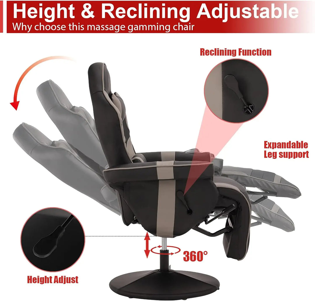 Massage Video Gaming Recliner Chair