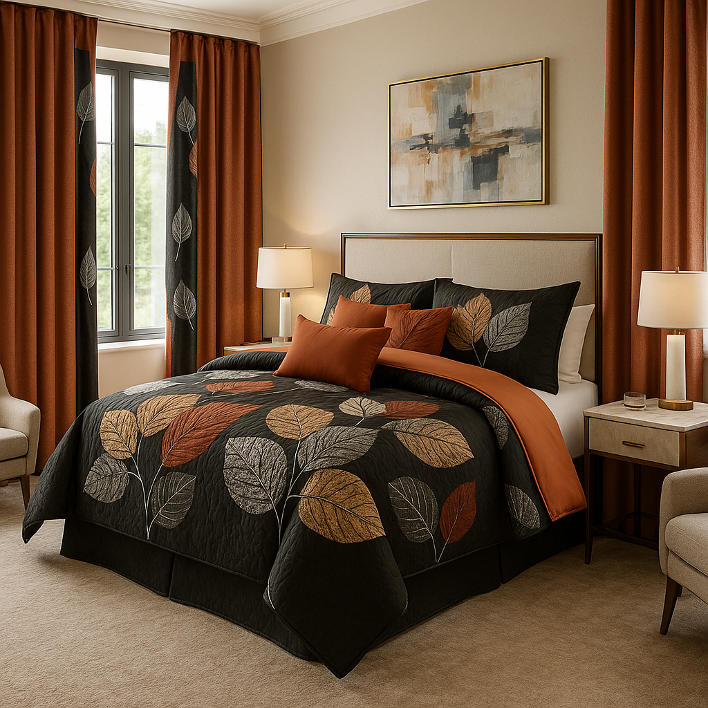 Microfiber Bedding & Curtain Set