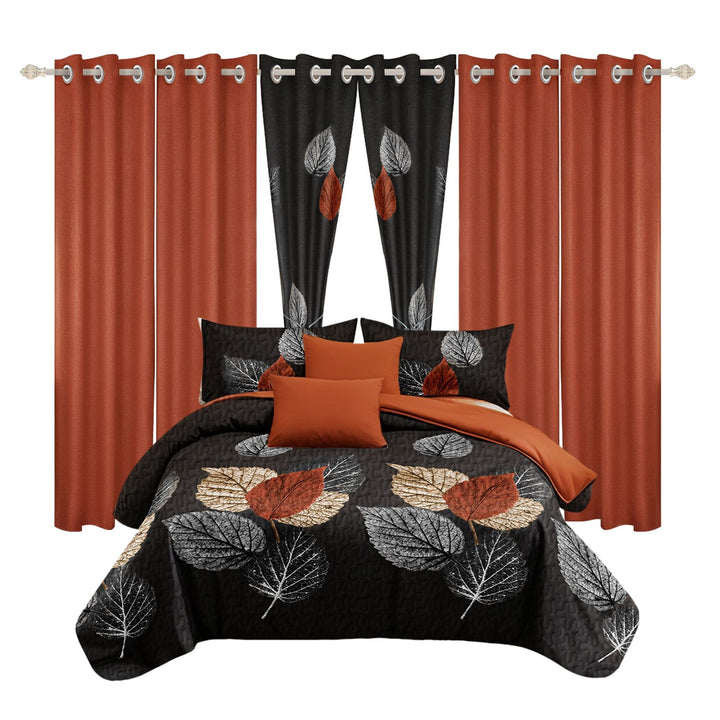Microfiber Bedding & Curtain Set