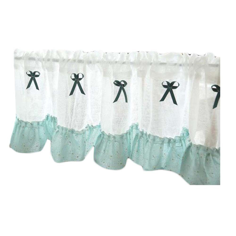 Mint Bowknot Café Valance