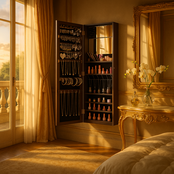  Mirror Jewelry Armoire