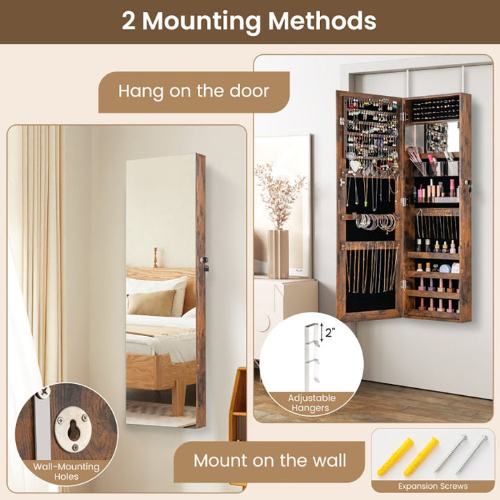  Mirror Jewelry Armoire