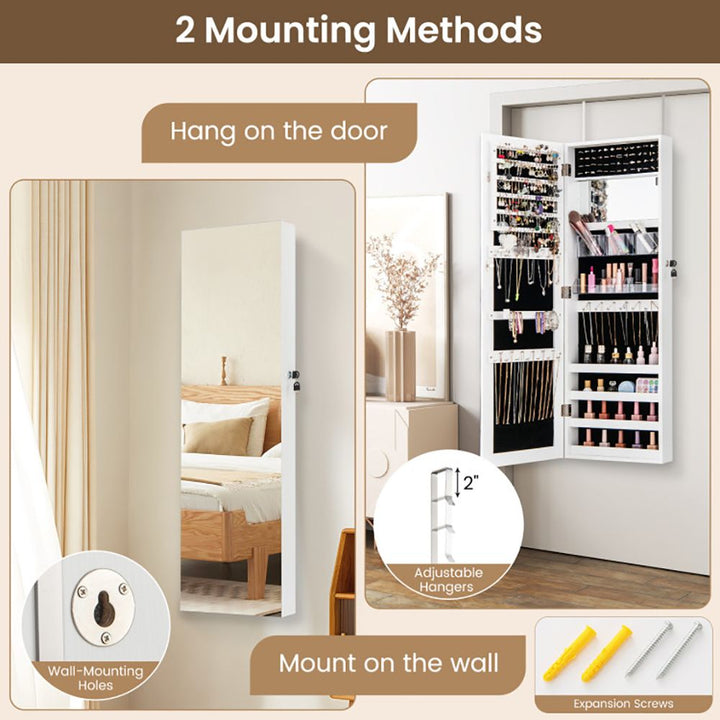  Mirror Jewelry Armoire