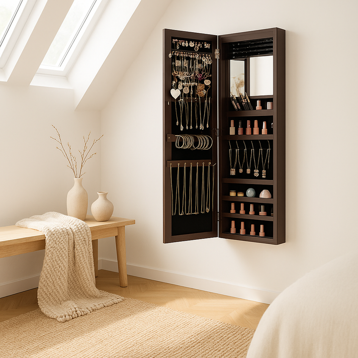  Mirror Jewelry Armoire