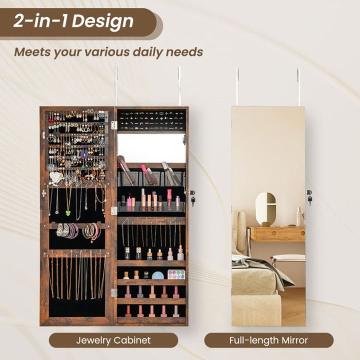  Mirror Jewelry Armoire