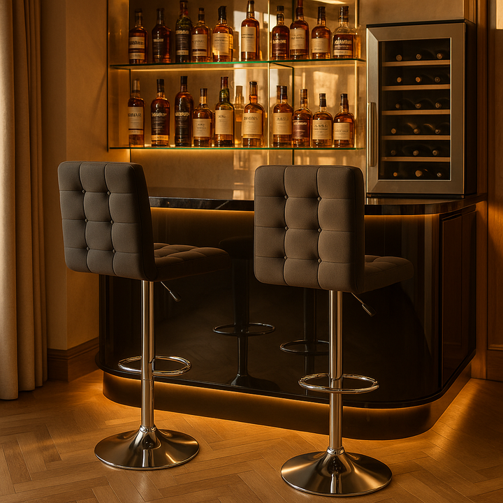 Modern White Bar Chairs