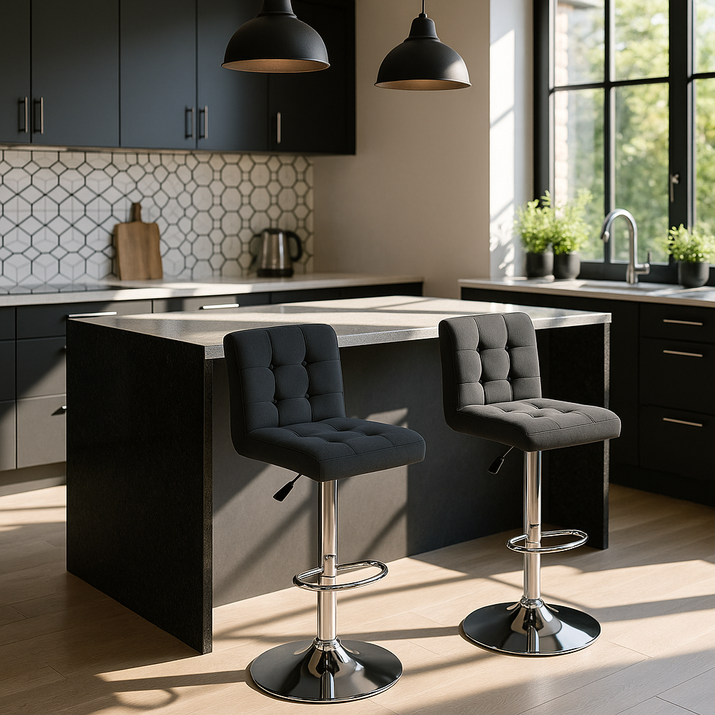 Modern White Bar Chairs