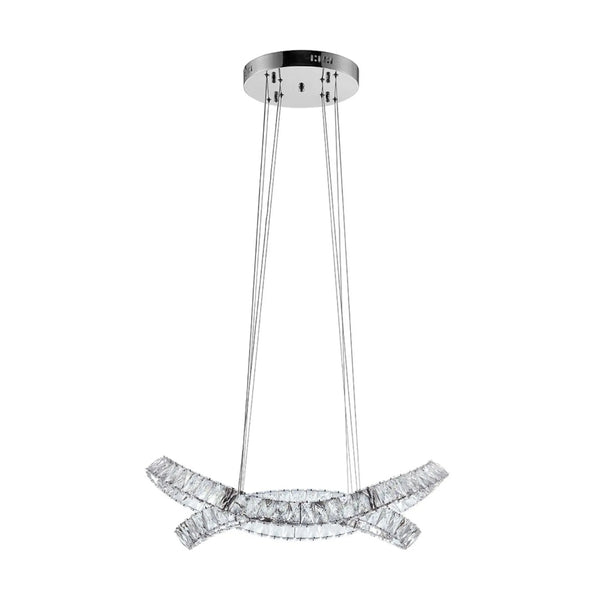 Monroe Crystal Chandelier Chrome