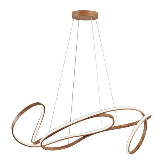 Moscow LED Chandelier Light Wood