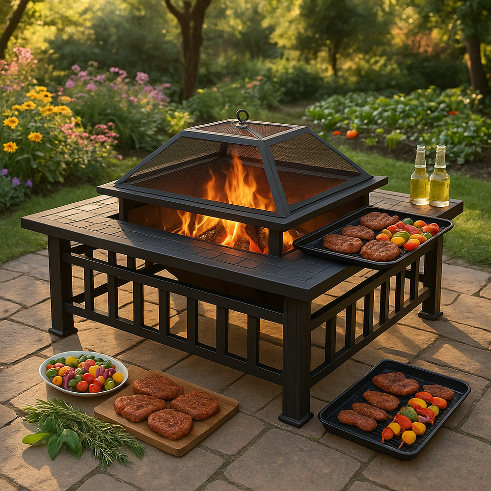 Multifunctional Iron Fire Pit