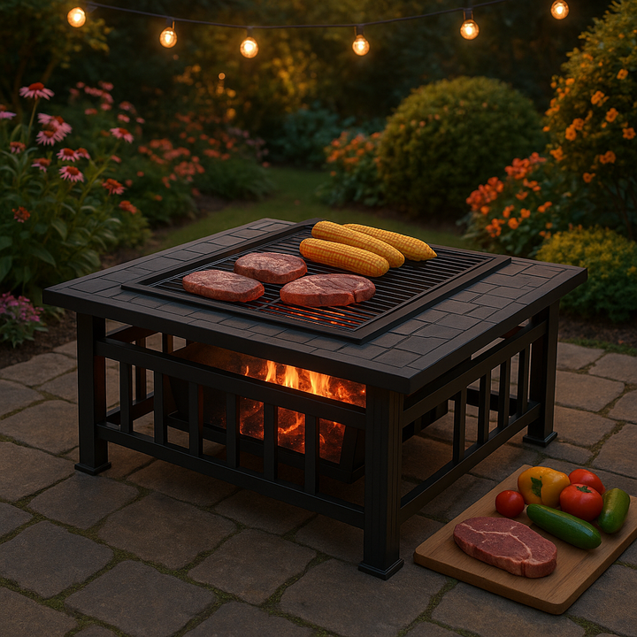 Multifunctional Iron Fire Pit