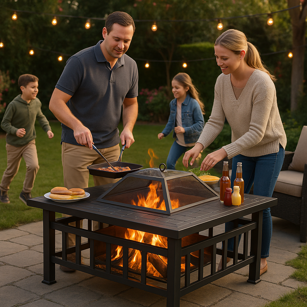 Multifunctional Iron Fire Pit