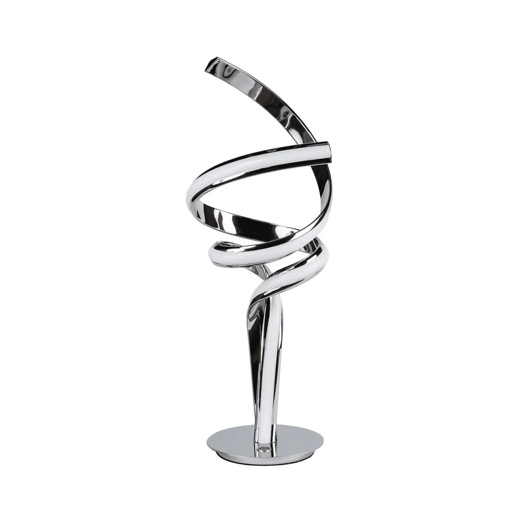 Munich Chrome Table Lamp Natural White LED Strip & Touch Dimmer
