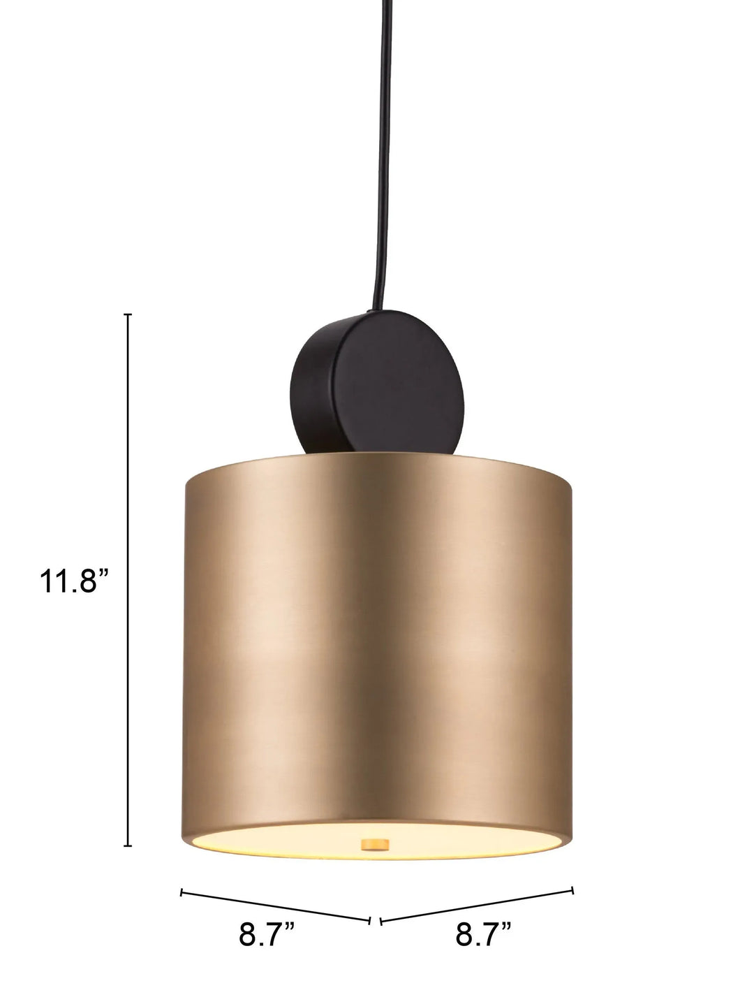 Myson Ceiling Lamp Gold & Black