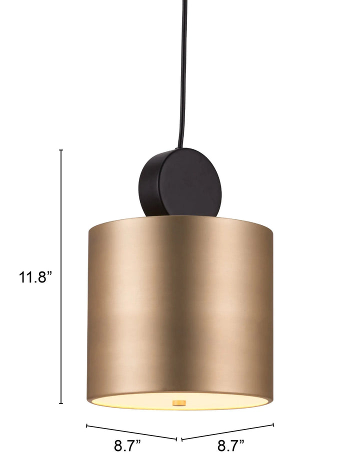 Myson Ceiling Lamp Gold & Black