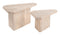 Navidic Coffee Table Set Whitewashed – 2-Piece Boho Acacia Nesting Coffee Tables | Natural Living Room Furniture | Trufairs