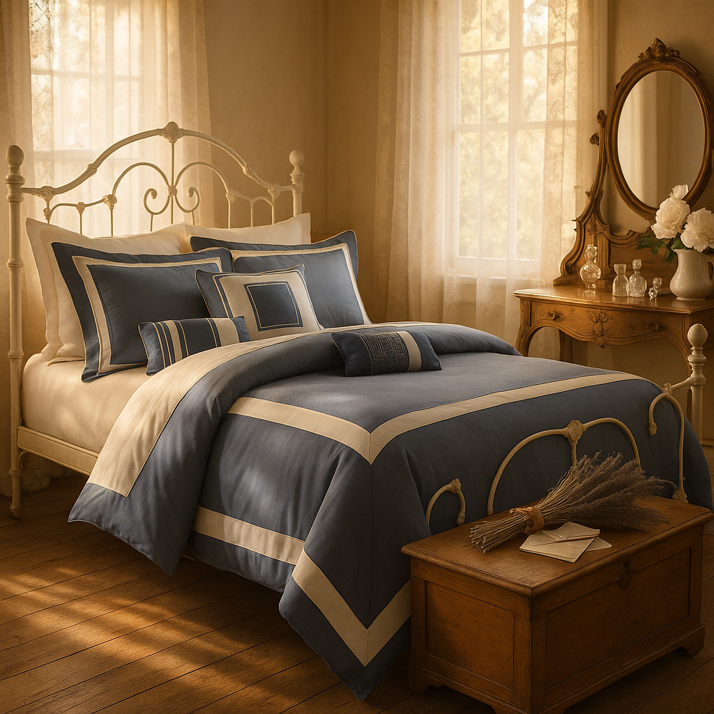 Navy California King Bedding