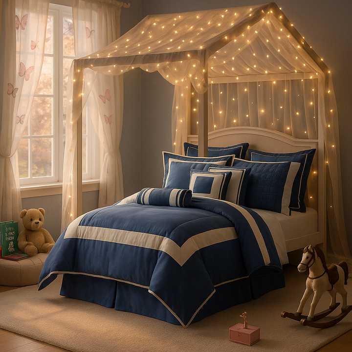 Navy California King Bedding