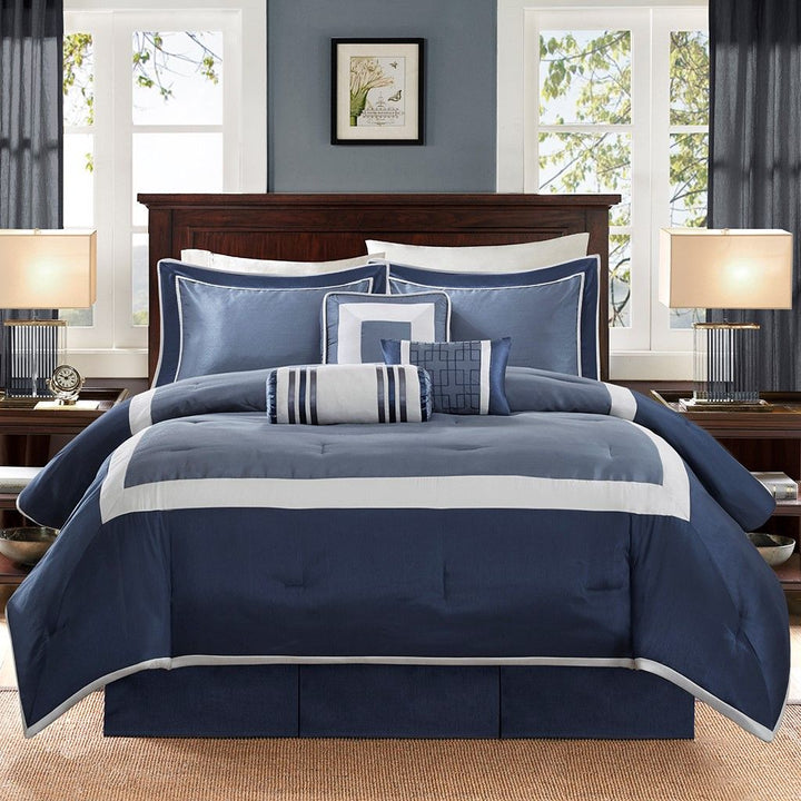 Navy California King Bedding